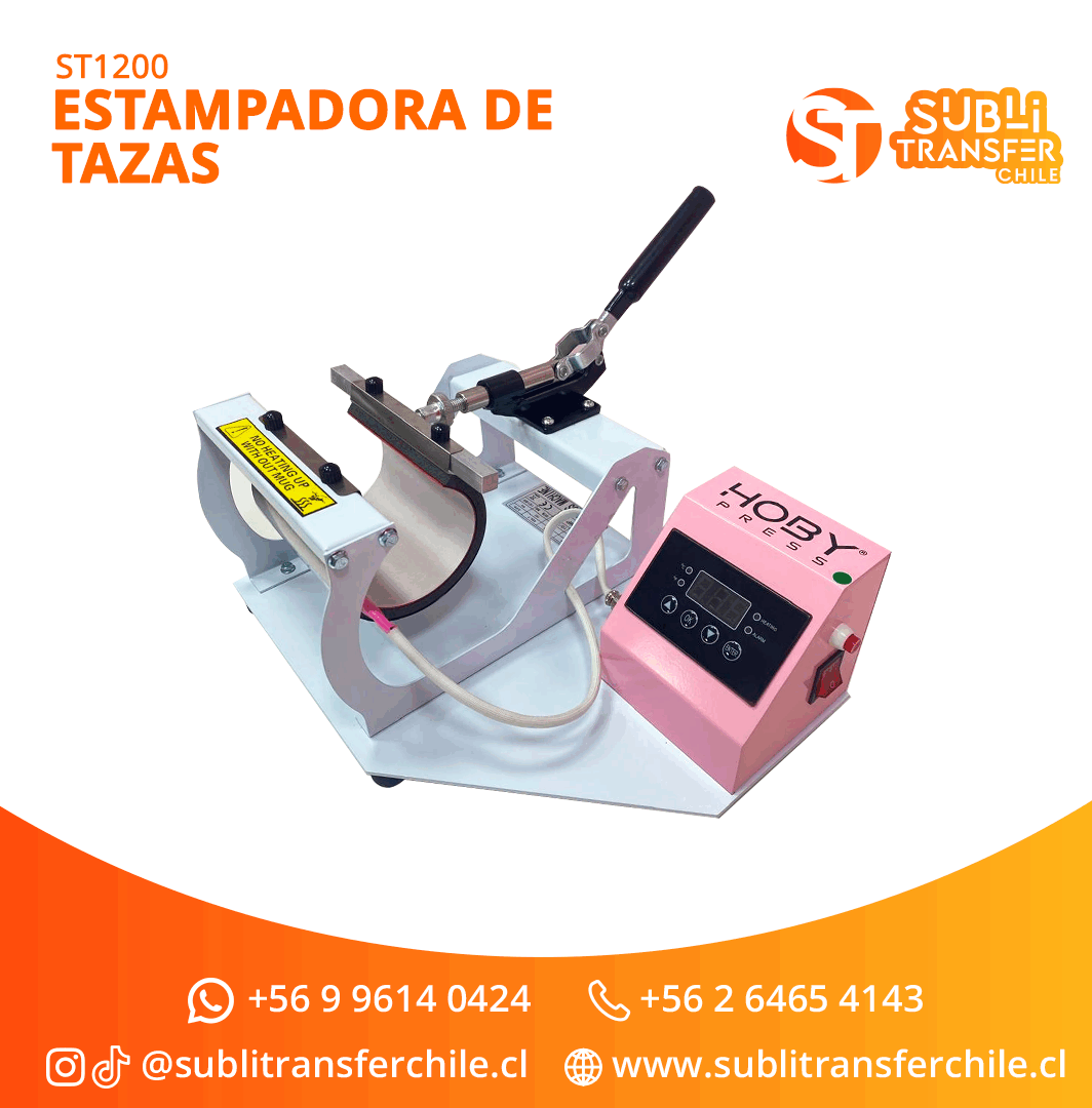 ST1200 Estampadora de Tazas 11oz HobyPress - Entrega Inmediata