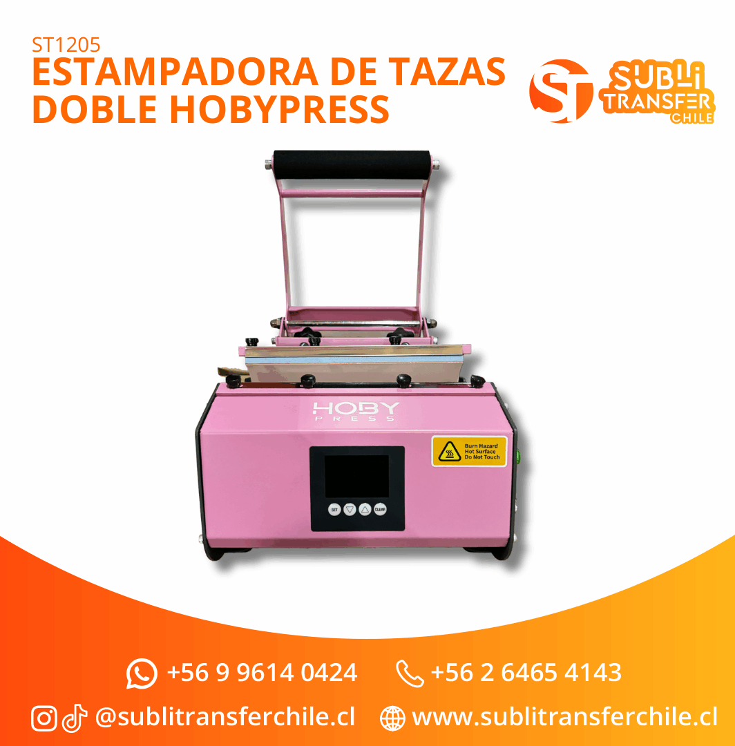 ST1205 Estampadora de Tazas Doble HobyPress - Entrega Inmediata