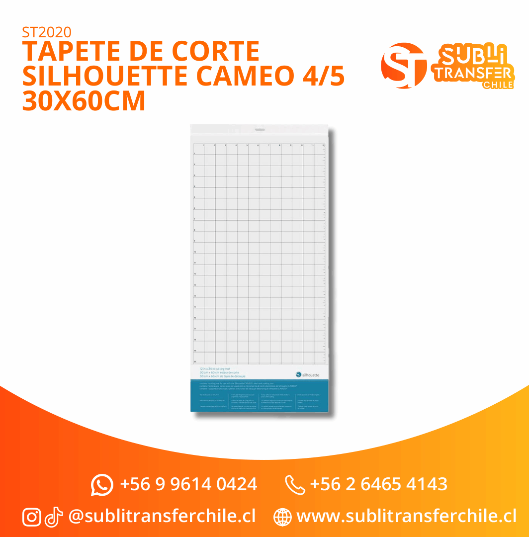ST2020 Tapete de Corte Silhouette Cameo 4/5 30x60cm – Entrega Inmediata