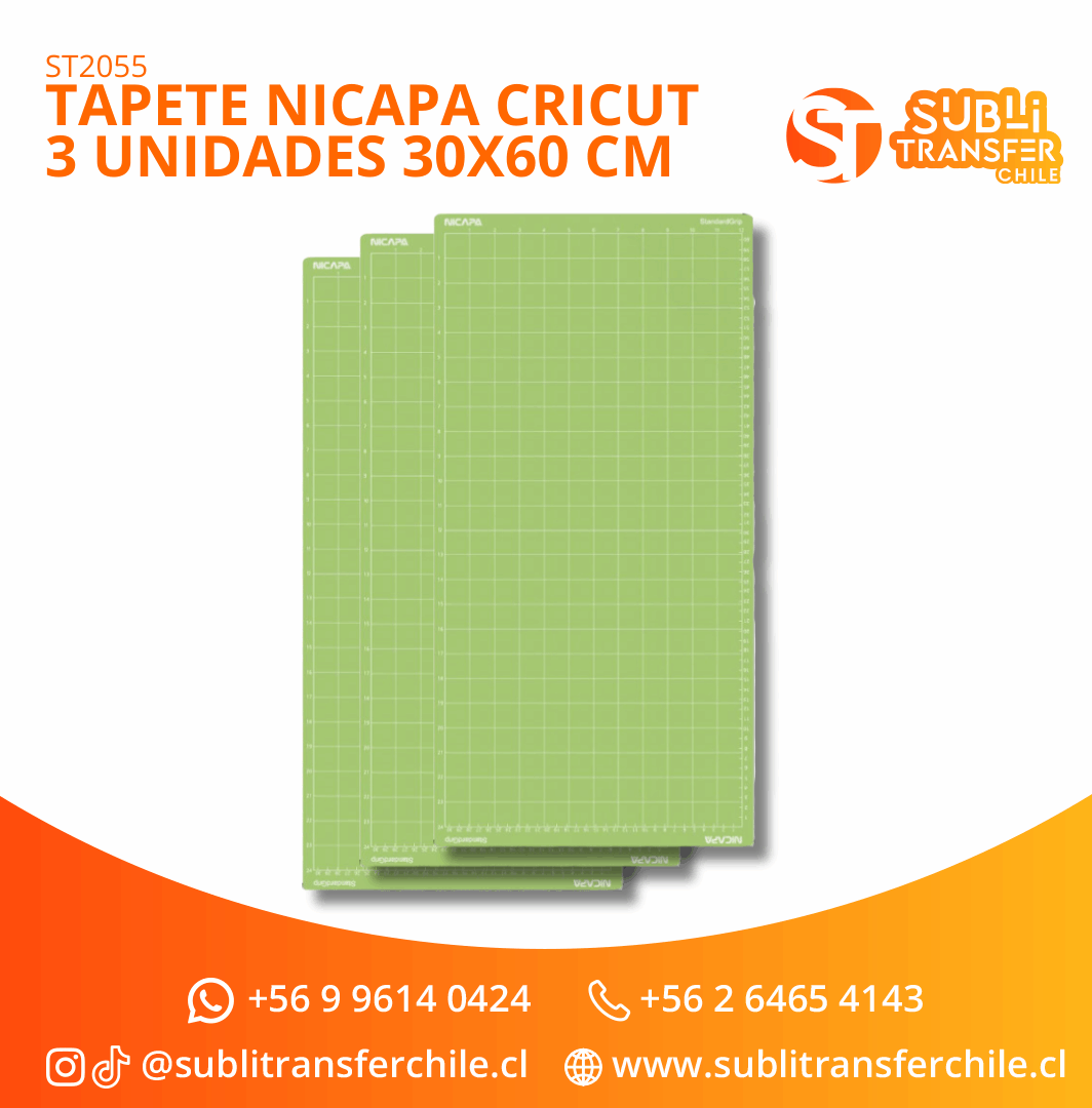 ST2055 Tapete Nicapa Cricut 3 Unidades 30x60 cm – Entrega Inmediata