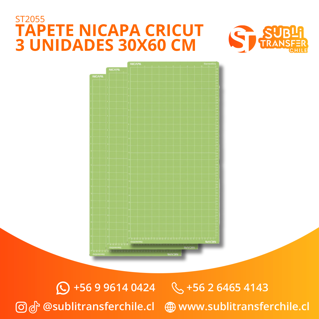 ST2055 Tapete Nicapa Cricut 3 Unidades 30x60 cm – Entrega Inmediata