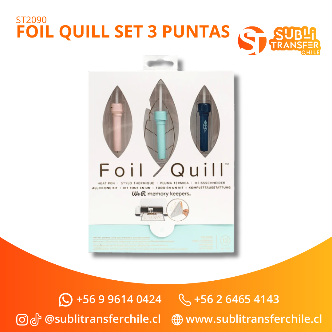 ST2090 Foil Quill set 3 puntas - Entrega Inmediata