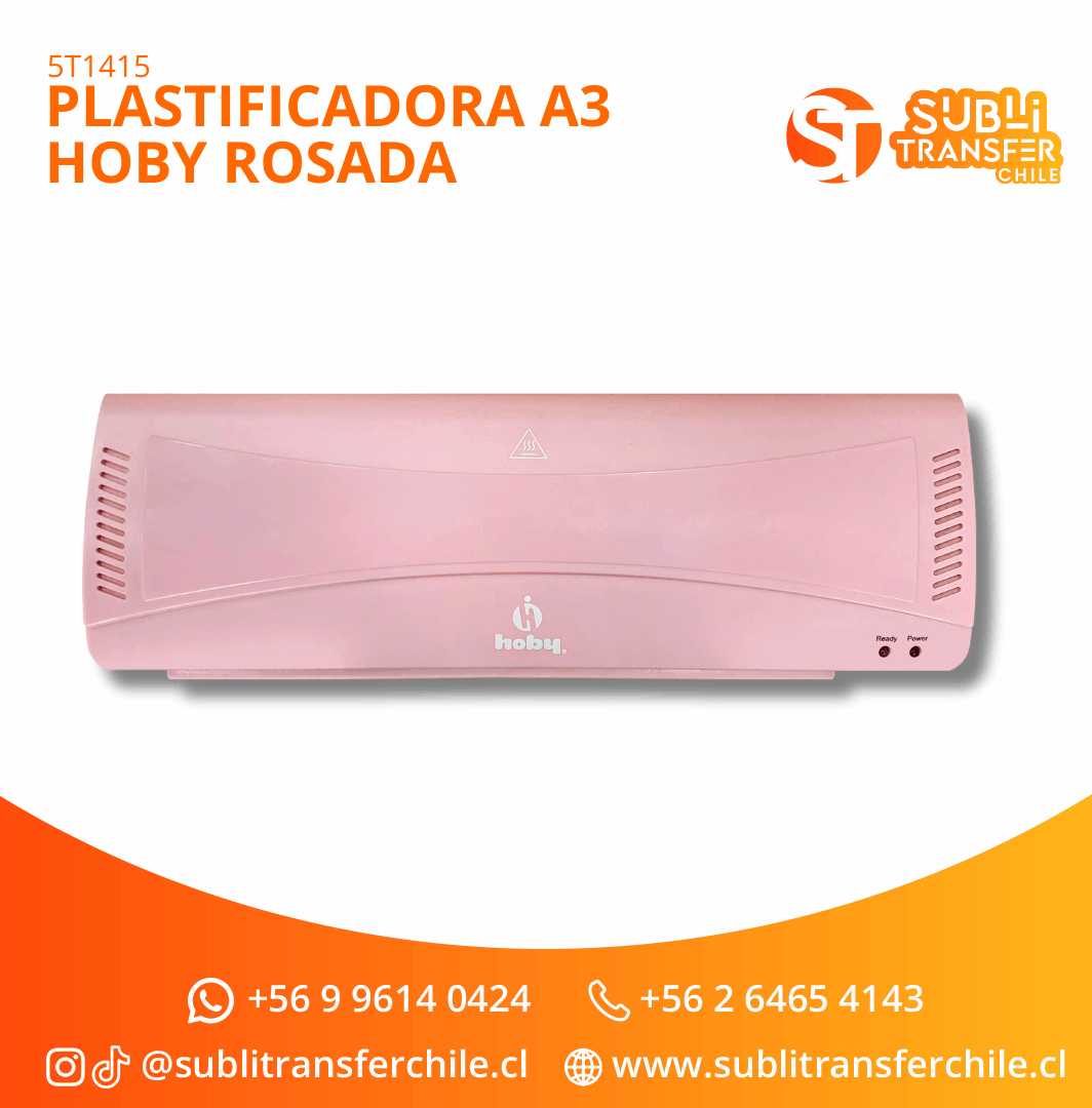 ST1415 Plastificadora / Laminadora A3 Hoby Rosada - Entrega Inmediata