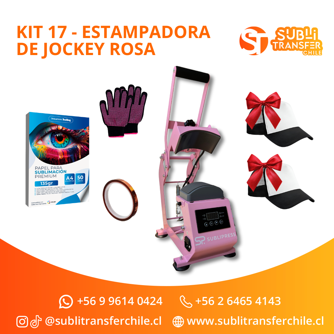 Kit Inicio 17 Estampadora de Jockey Rosa